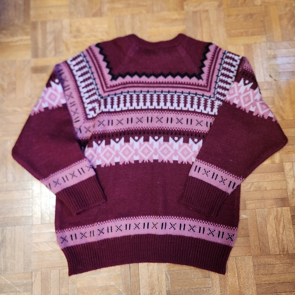 Vintage Secret Ingredient Sweater Burgundy/Pink - Picture 4 of 4